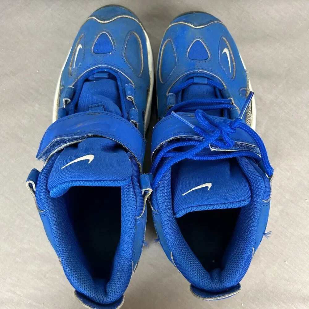Nike shoes youth 7Y blue lace strap air turf raider 599812-400 NEEDS LACES‎ READ